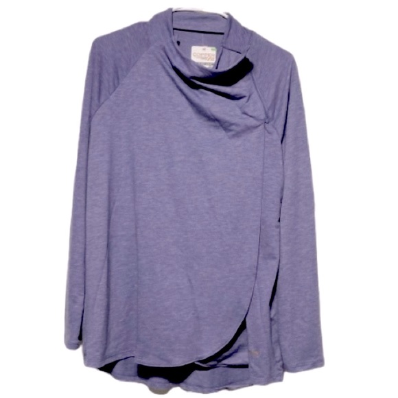 COPPER FIT Wrap Swing Top Purple Lilac NEW  Women's Large - Picture 4 of 16